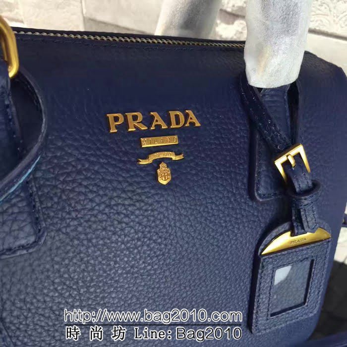 普拉達PRADA原單 1BD031 米蘭最新版 原單荔枝紋牛皮手提肩背包 PHY1101
